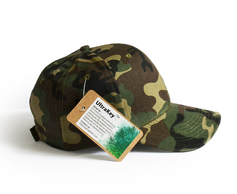 [AUSTRALIA] - UltraKey Mens Womens Army Military Camo Cap Baseball Casquette Camouflage Hats for Hunting Fishing Outdoor Activities Green 