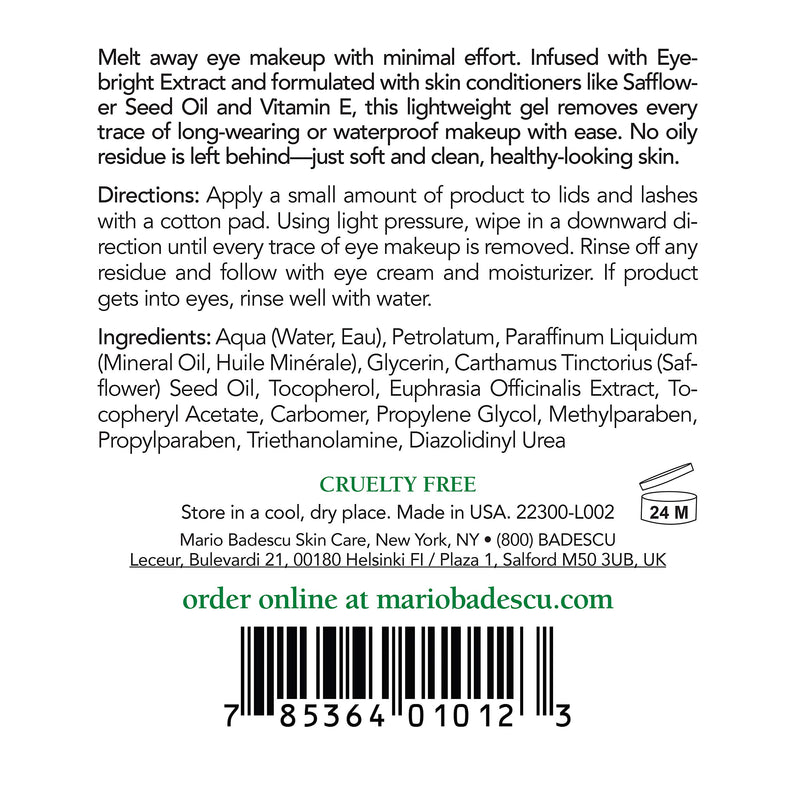 Mario Badescu Eye Make-Up Remover Gel 4 Fl Oz (Pack of 1) - BeesActive Australia