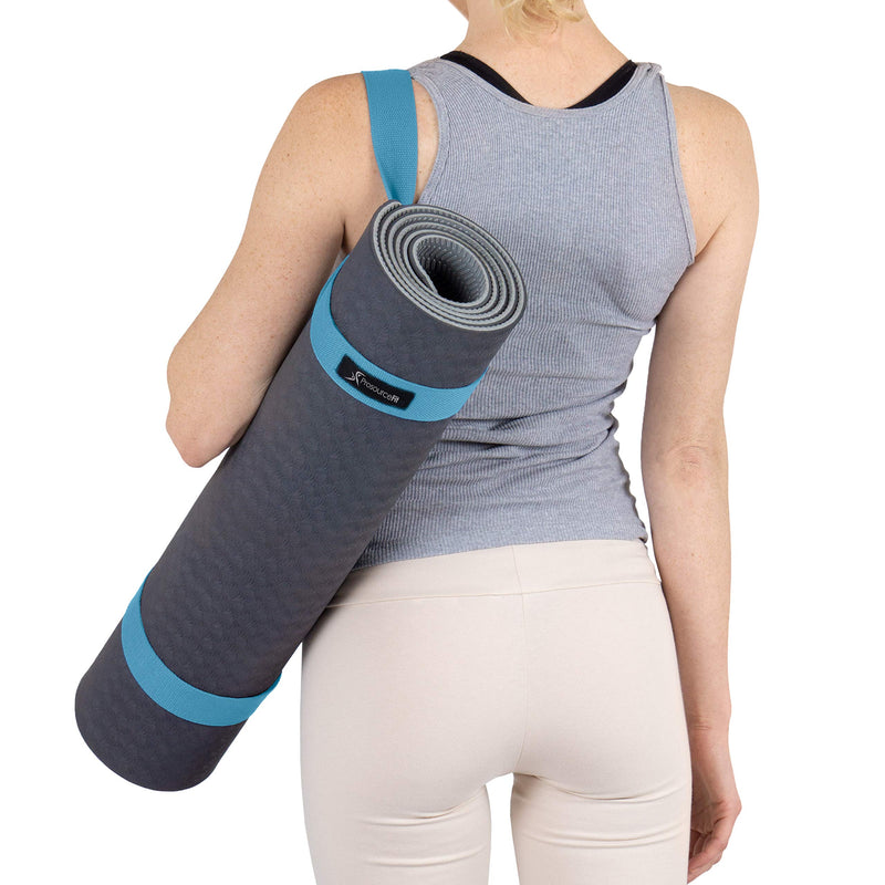 ProsourceFit Yoga Mat Carrying Sling, Easy Adjustable Carry Strap 152cm Long Cotton - BeesActive Australia