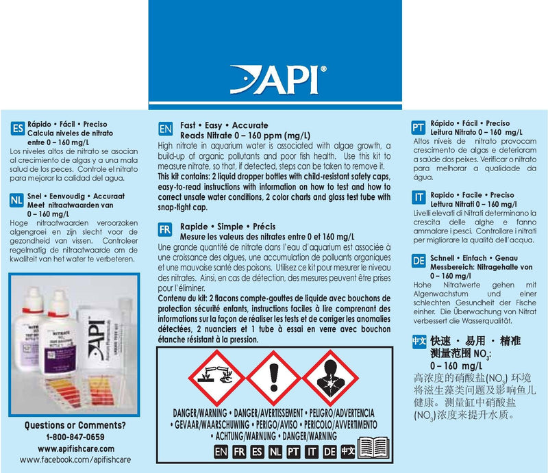 API NITRATE 90-Test Freshwater and Saltwater Aquarium Water Test Kit - BeesActive Australia