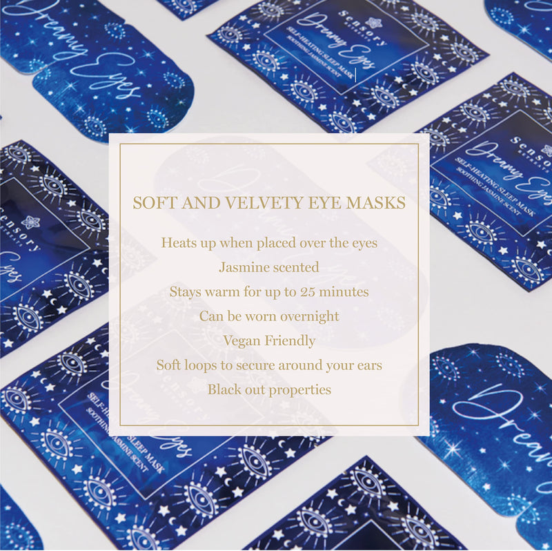 5 Dreamy Eyes Self-Heating Eye Masks, Box of 5, Heated Eye Mask, Migraine Relief and Soothing Sleep Mask - BeesActive Australia
