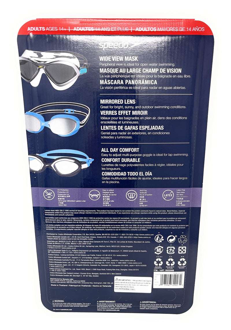 Speedo 3 Pack Adult Swimming Goggles - Colors May Vary - BeesActive Australia
