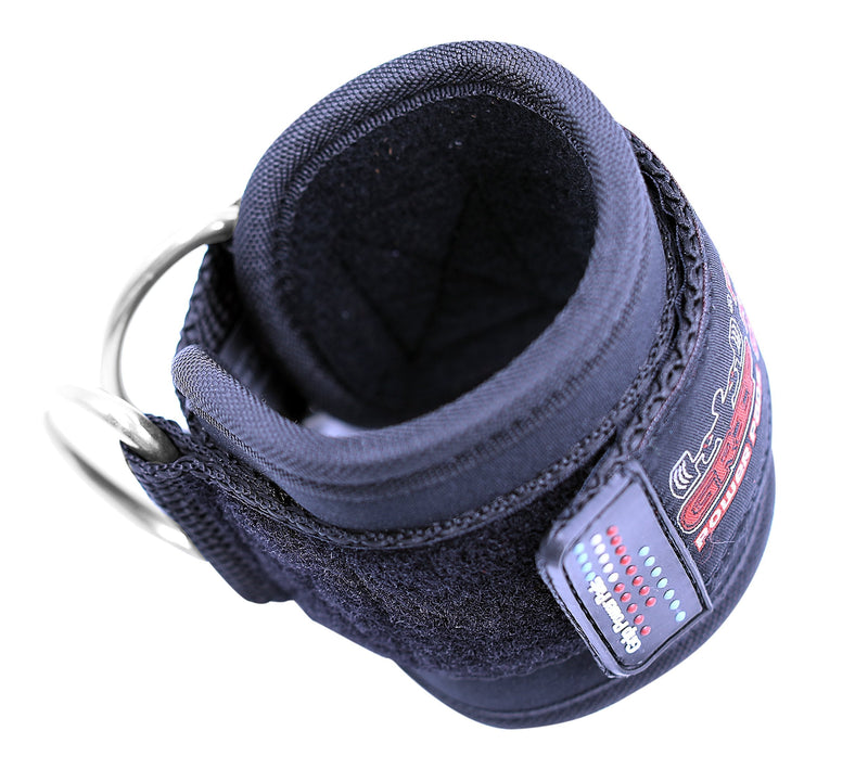 Ankle Straps for Cable Machines Double D-Ring Gym Adjustable Neoprene Premium Cuffs to Enhance Legs Abs & Glutes Kickbacks Workouts Leg Curls Extensions Booty Hip Abductors Exercise for Men & Women Black Single - BeesActive Australia