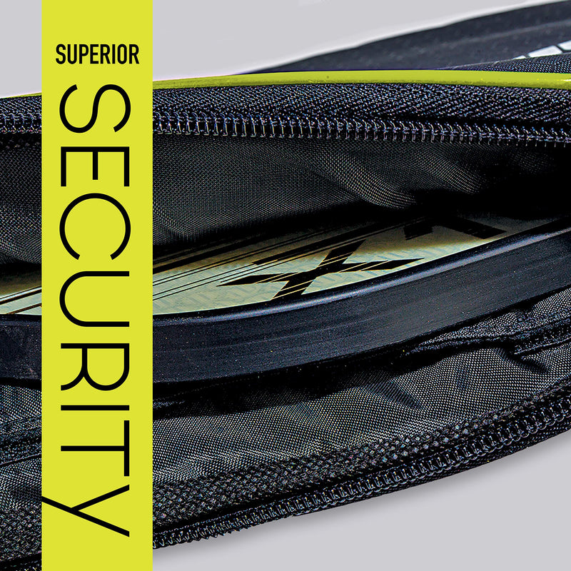 Franklin Pickleball-x Single Paddle Carry Bag - Official Bag of The US Open Black/Optic Yellow - BeesActive Australia