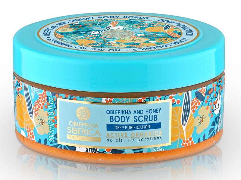 Sea Buckthorn and Honey Body Scrub, 300 Ml (Natura Siberica) - BeesActive Australia