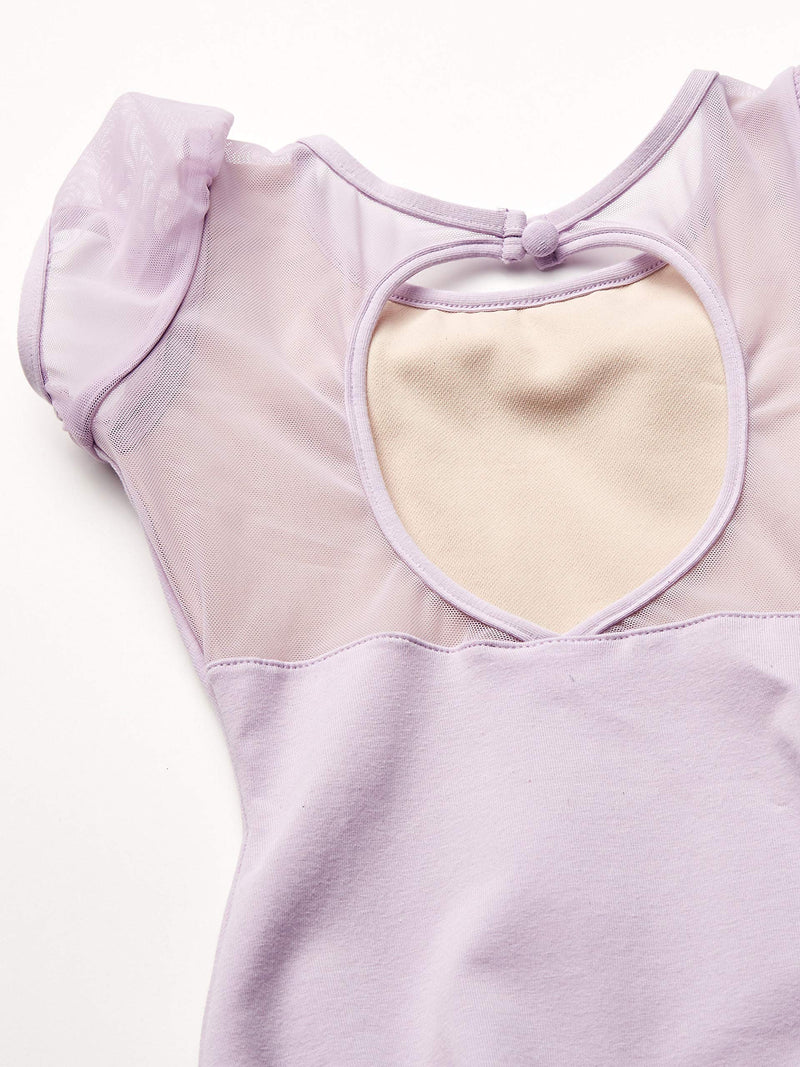 [AUSTRALIA] - Capezio Girls' Puff Sleeve Keyhole Back Leotard Large Lavender 