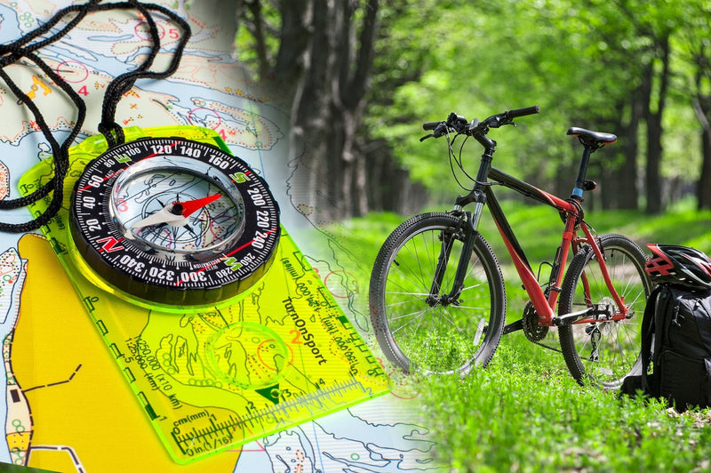 Orienteering Compass - Hiking Backpacking Compass - Advanced Scout Compass Camping and Navigation - Boy Scout Compass Kids - Professional Field Compass for Map Reading - Best Survival Gifts Green - BeesActive Australia