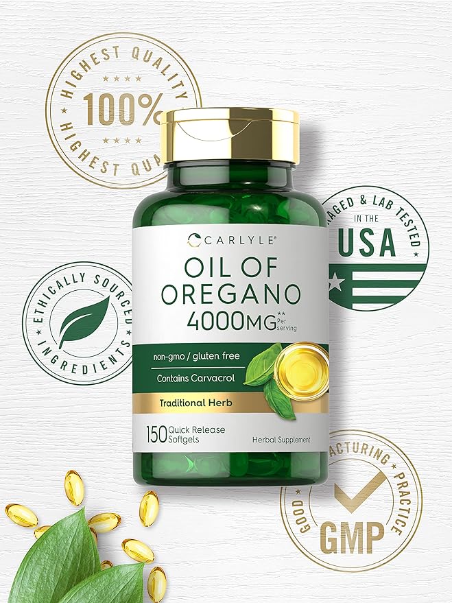Carlyle Oil Of Oregano 3000 MG 150 Soft Gel - BeesActive Australia