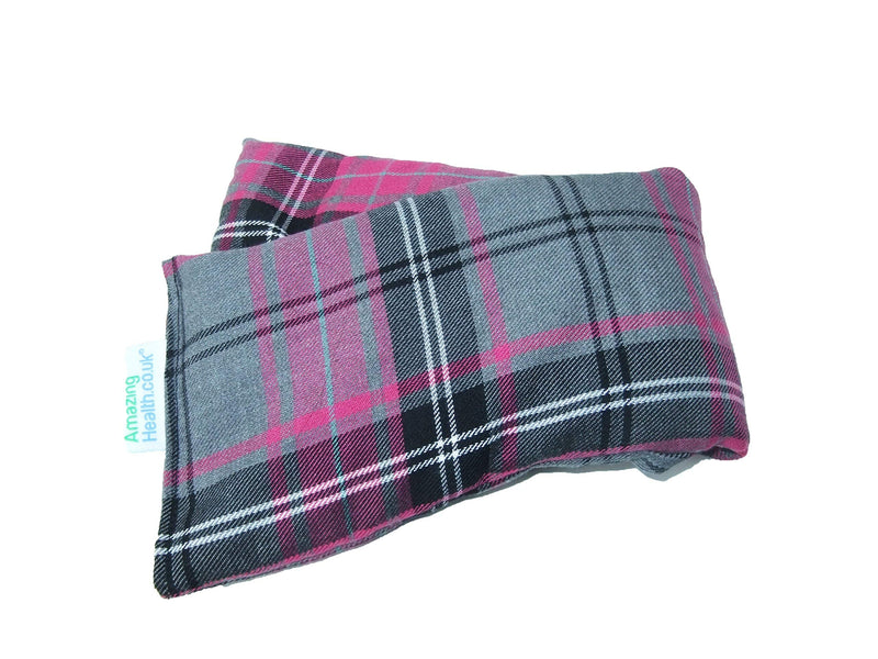 Unscented Microwave wheat bag-UK Made - NON Scented Pink Tartan Cotton Made in Britain - BeesActive Australia