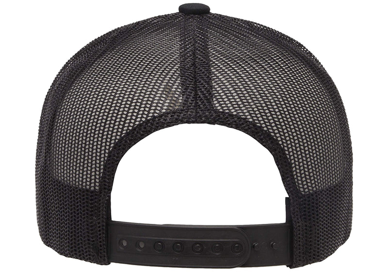 YP Classics Retro Trucker Cap Black - BeesActive Australia
