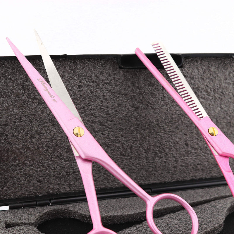 Haryali London Professional 6.0" Hairdressing Barber Scissors Hair Cutting Thinning Texturing Salon Shears with Fixed Screw Set Comes in a Black Box - BeesActive Australia