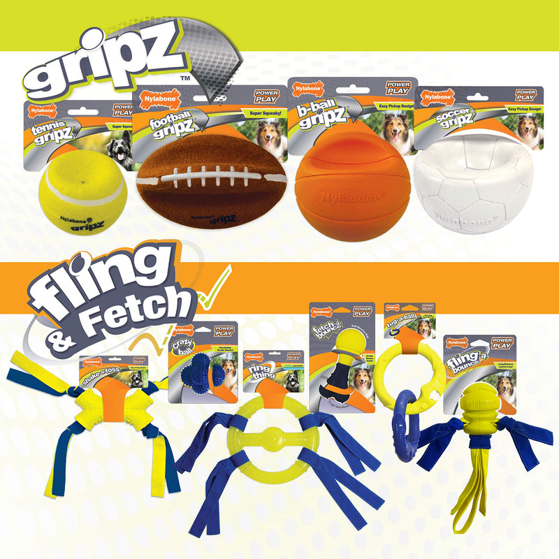 Nylabone Power Play Sports Fetch Toys for Dogs l Dog Toys for The Ultimate Playtime Experience l Excersize Toys for Dogs Medium (1 Count) Soccer - BeesActive Australia