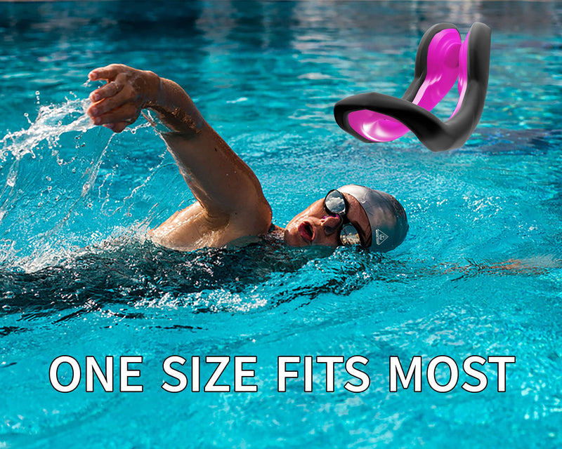 Water Gear Swim Nose Clip - Nose Plug for Swimming - Swimming Nose Clip for Adults Pink - BeesActive Australia