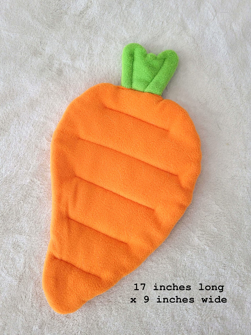 Guinea Pig Bed Washable Pee Pad, Fleece Bedding for Rodent, Reusable Carrot Cage Liner for Hedgehog, Rat, Hamster or Small Animal - BeesActive Australia