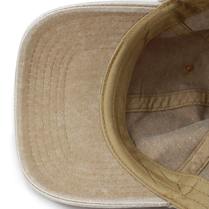 The Hat Depot 100% Cotton Pigment Dyed Low Profile Dad Hat Six Panel Cap 1. Tan - BeesActive Australia