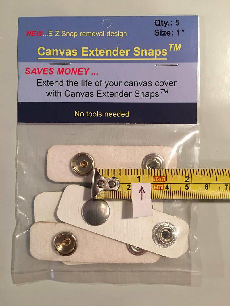 [AUSTRALIA] - CYP Boat Canvas Extender Snaps Boating Accessories 5 Per Bag Improved Easy Release Tabs 1.0 Inches 