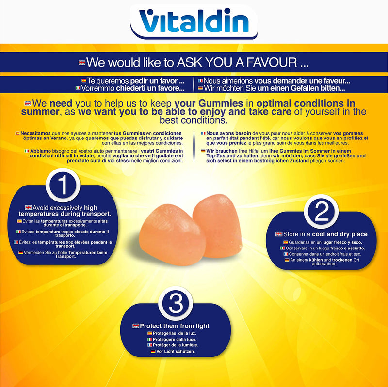 VITALDIN Biotin & Collagen Gummies � Beauty Supplement � 2500 mcg Biotin, 100 mg Collagen, Vitamins C + E � 60 Chewable Gummies (1 Month Supply), Citrus Flavour � Hair & Skin Support � Gluten Free - BeesActive Australia
