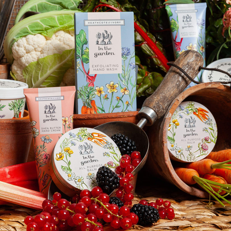 Heathcote & Ivory In The Garden Gardening Gloves Set and Shea Butter Hand Cream Gift Set, 0.227 kg - BeesActive Australia