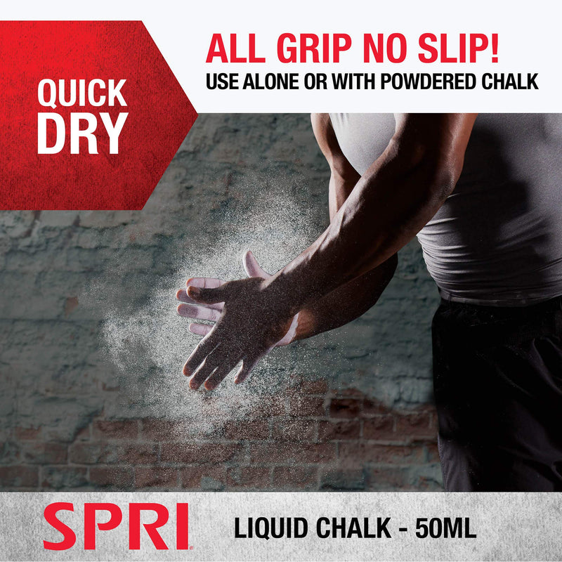 SPRI Liquid Chalk 50ml Bottle - Works as Gym Chalk, Lifting Chalk, Rock Climbing Chalk - BeesActive Australia