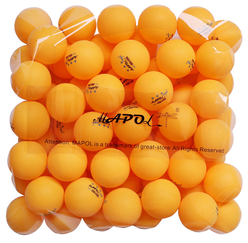 [AUSTRALIA] - MAPOL 60 Counts 3-Star Orange Ping Pong Balls Advanced Practice Table Tennis Ball 