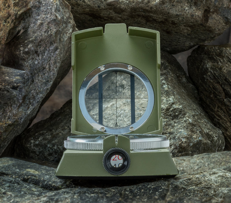 [AUSTRALIA] - SE Military Lensatic and Prismatic Sighting Survival Emergency Compass with Pouch - CC4580 