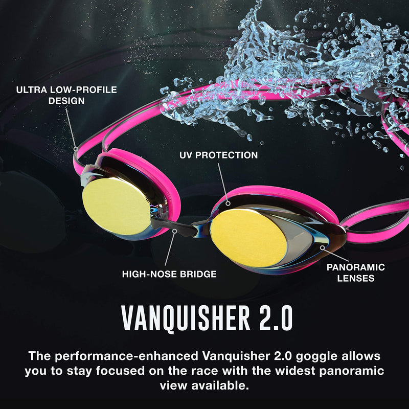 Speedo Women's Swim Goggles Mirrored Vanquisher 2.0 Purple Dream - BeesActive Australia