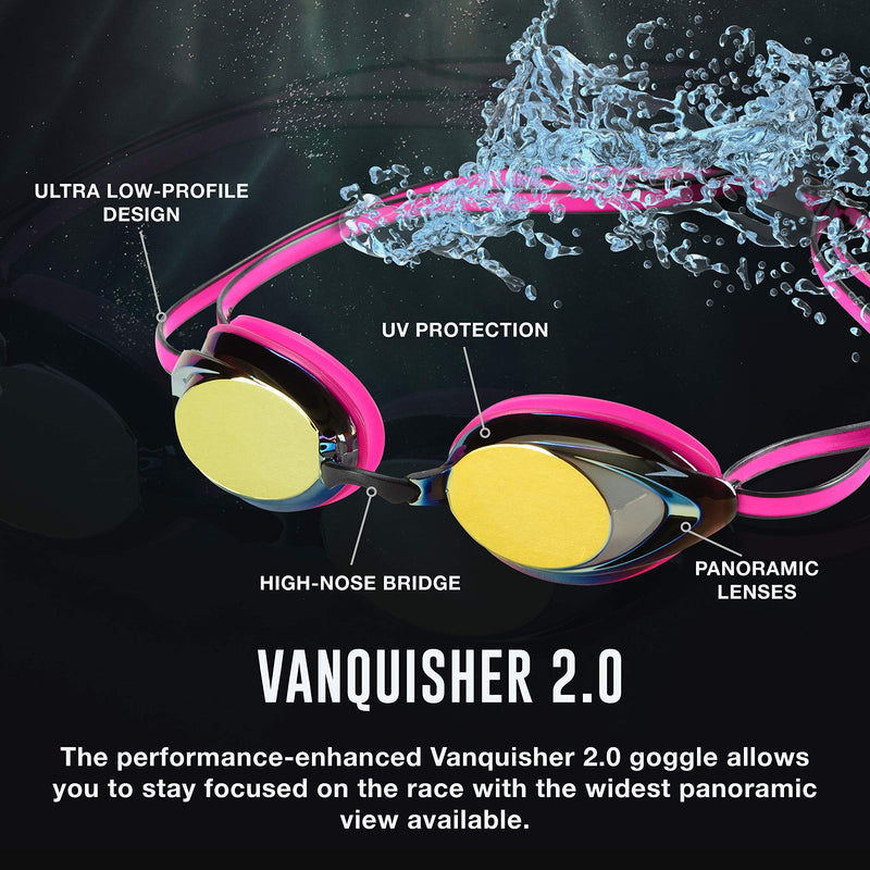 [AUSTRALIA] - Speedo Swim Goggles Mirrored Vanquisher 2.0 Aqua 