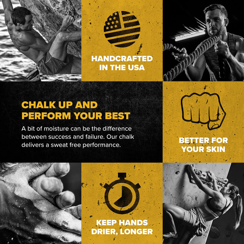 Friction Labs Premium Sports Chalk for Rock Climbing, Weight Lifting, Gymnastics, Tennis & More - Long Lasting Grip, Healthier Skin, Better Overall Performance - Endorsed by 100+ Pro Athletes 5 oz Fine Texture - Unicorn Dust - BeesActive Australia