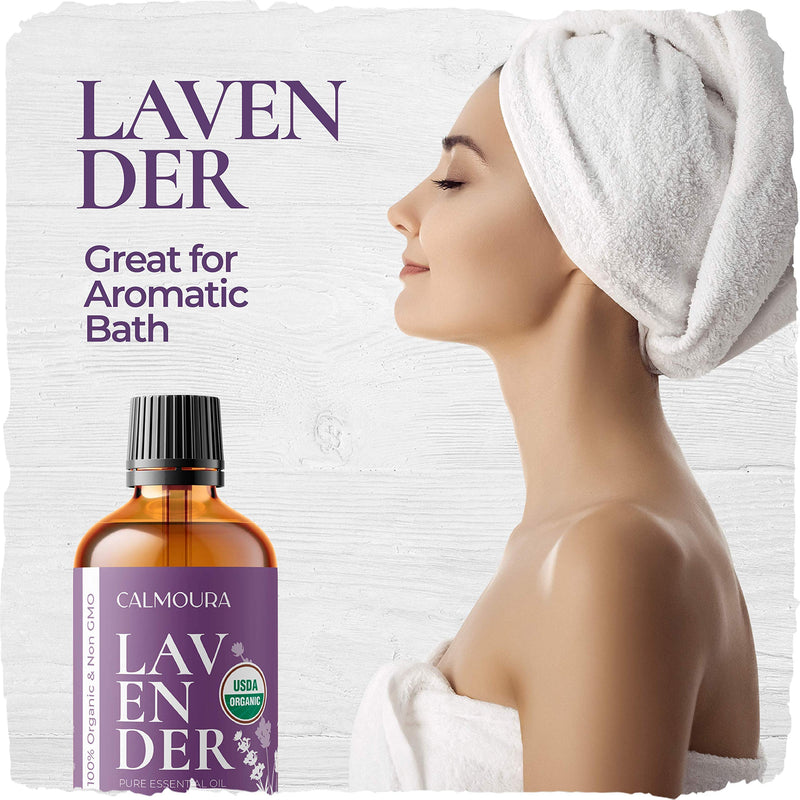 Organic Lavender Essential Oil (118mL / 4oz) — Pure Organic Lavender Oil Essential Oil — for Diffusers Aromatherapy, Skin, Massage Therapy, Relaxation, Soap Making, Chakra Balancing, Hair Care - BeesActive Australia