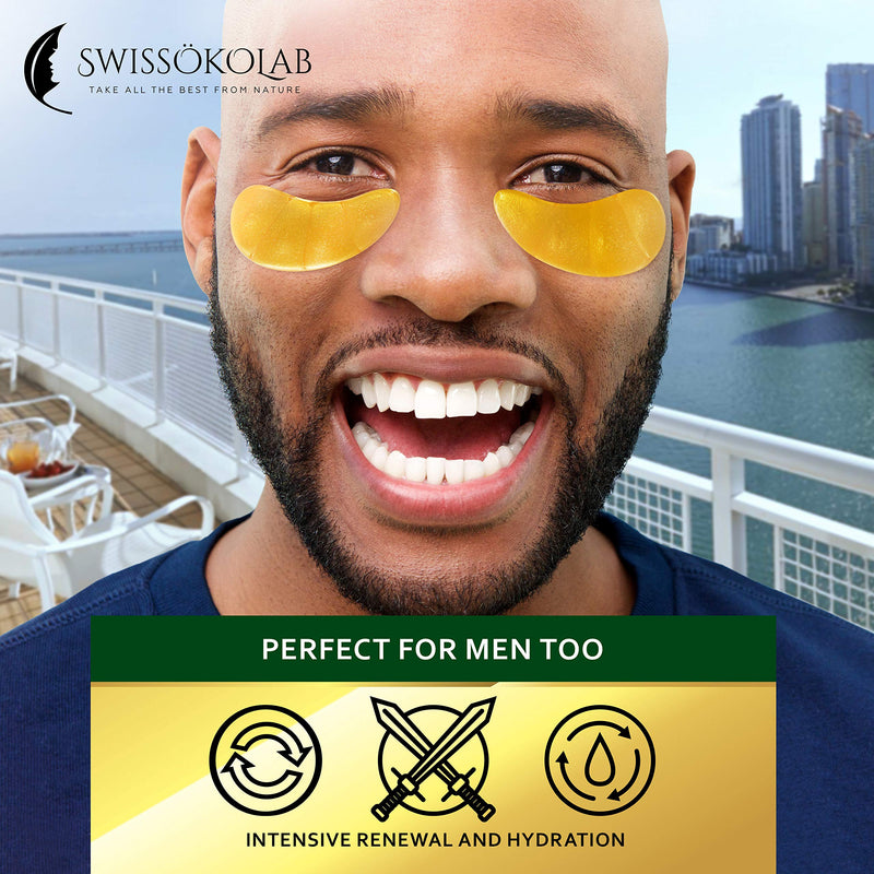 Under Eye Patches For Puffy Eyes 24k Gold Eye Mask For Dark Circles And Puffiness Collagen Eye Gel Pads Moisturizing & Reducing Wrinkles Anti-Aging Hyaluronic Acid - BeesActive Australia