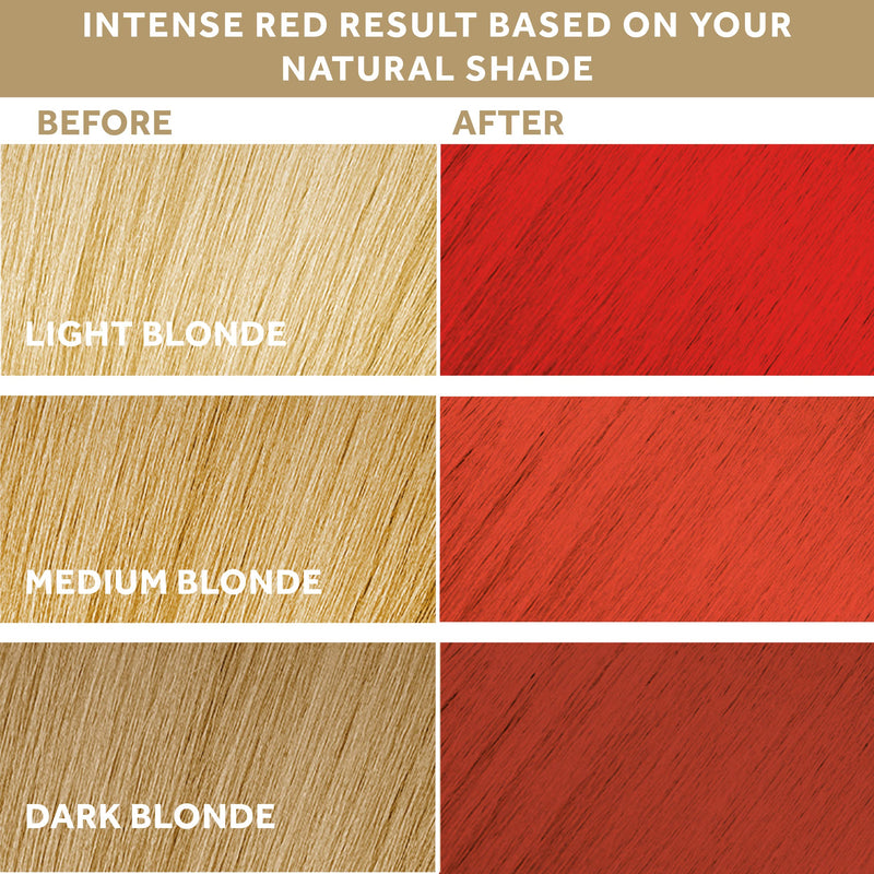 Bright Red Hair Dye Semi Permanent | No Ammonia, Peroxide, PPD, Sulfates, Parabens | Vegan & Cruelty Free | Smart Beauty Bright Red - BeesActive Australia