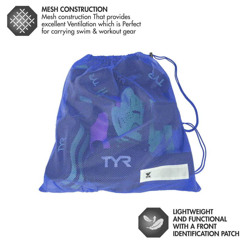 TYR Mesh Equipment Bag ROYAL - BeesActive Australia