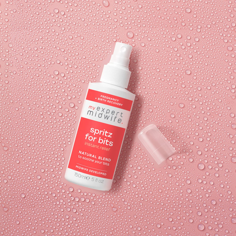 My Expert Midwife Birth Prep & Recovery Duo with Multi-Award Winning Perineal Spray Spritz for Bits and Peri Prep Your Bits Perineal Massage Oil (Pack of 2) Relief Spray and Massage Oil - BeesActive Australia