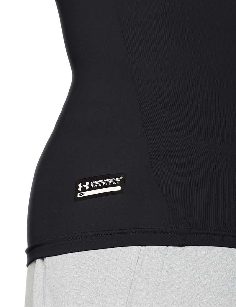 Under Armour Mens Tac Heatgear Compreshort Sleeveion Tee Large Black (001)/Clear - BeesActive Australia