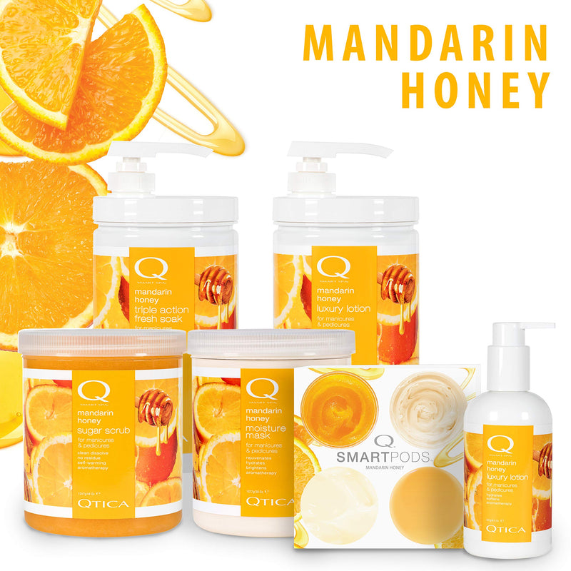 Qtica Smart Spa Sugar Scrub (Mandarin Honey, 7oz) Mandarin Honey 7 Ounce - BeesActive Australia
