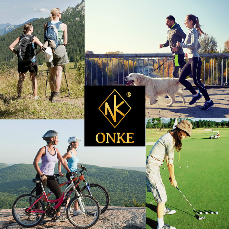 ONKE Merino Wool Cushion Crew Socks for Women Lady Casual Dress Outdoor Trail Hiking Hiker with Light Breathable Performance Multicolor3 9-11 - BeesActive Australia