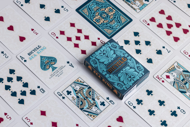 Bicycle Sea King Playing Cards Blue Bicycle Sea King - BeesActive Australia