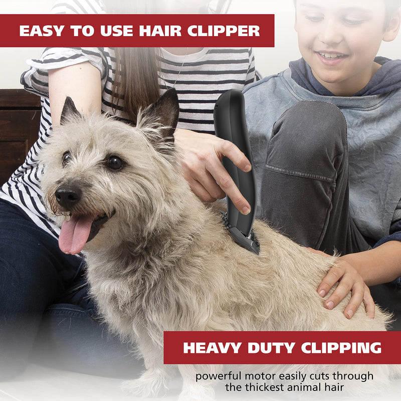 Wahl Clipper Rechargeable Pet Clipper Kit with Rinseable Stainless Steel Precision Blades for Hygienic Grooming at Home, with Premium Stainless Steel Detangling Comb and Scissors - Model 9179 - BeesActive Australia