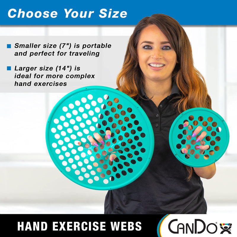 Cando® 10-0863 Power-Web - Hand Grip Trainer, Hand strengthener, diameter 17 cm, green (medium) - BeesActive Australia