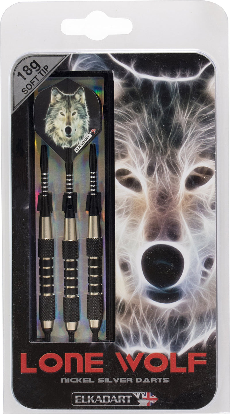 [AUSTRALIA] - Elkadart Lone Wolf Soft Tip Darts with Storage/Travel Case 18 Grams 