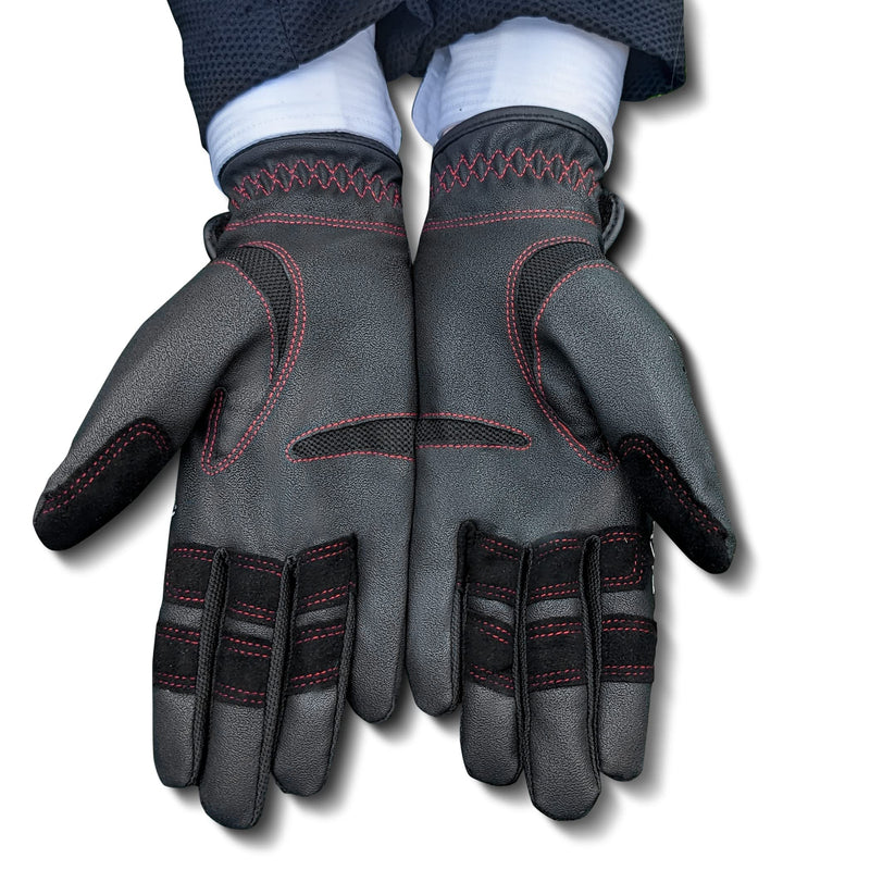 FARRIS Flexgrip Horse Riding Gloves for Women and Men, Padded Equestrian Gloves with Breathable Mesh and Reinforced Thumbs and Fingers Large - BeesActive Australia