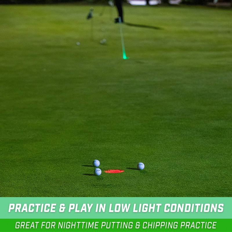 GoSports Light Up Golf Hole Lights 3 Pack - Great for Low Light Golf Play, Putting Practice, Chipping Practice and More, Multi color - BeesActive Australia