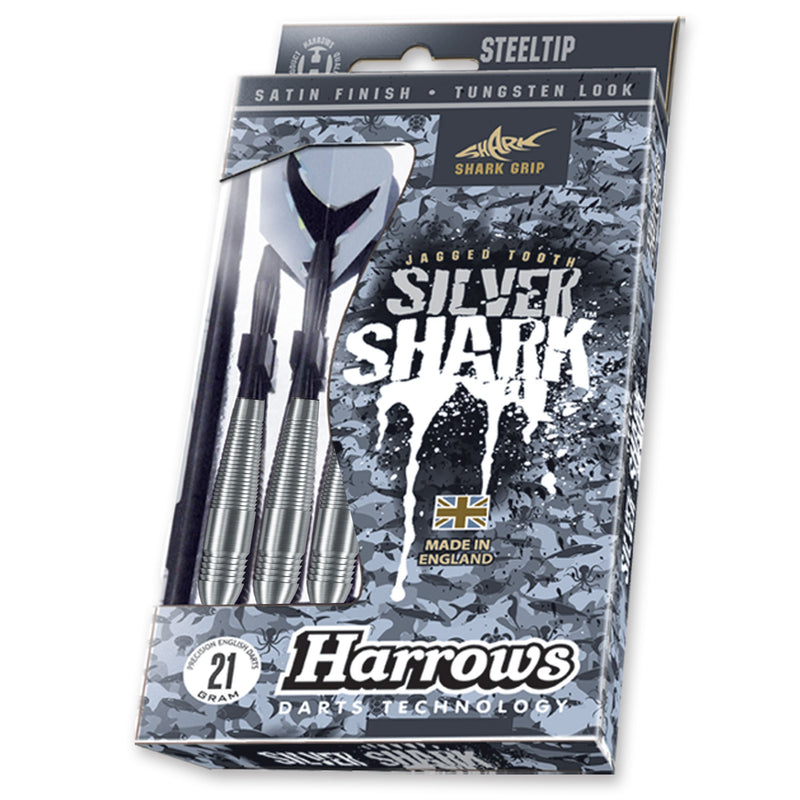 [AUSTRALIA] - Harrows Silver Shark Steel Tip Dart Set 22gm 