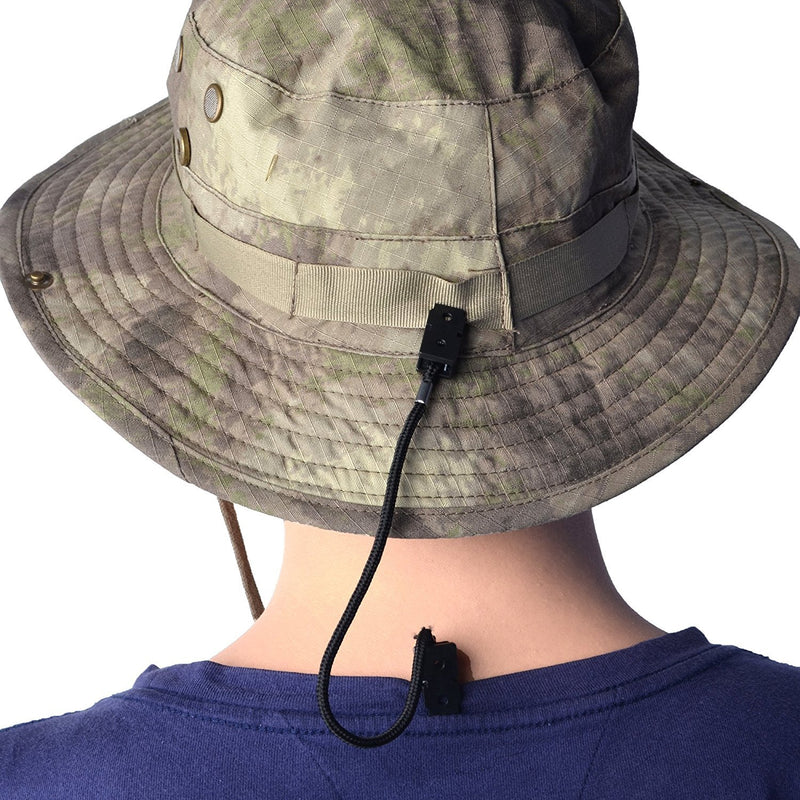 [AUSTRALIA] - BCP 4pcs Black Color+ 4pcs Burgundy Color Hat Clip/Cap Retainer for Fishing,Outdoor 