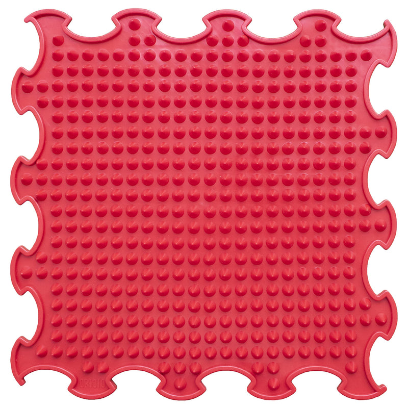 ORTOTO Premium Single Sensory Massage Mat, Puzzle mat, Orthoepedic - Manual Massage Mat (Spikes - Strawberry Red) - BeesActive Australia