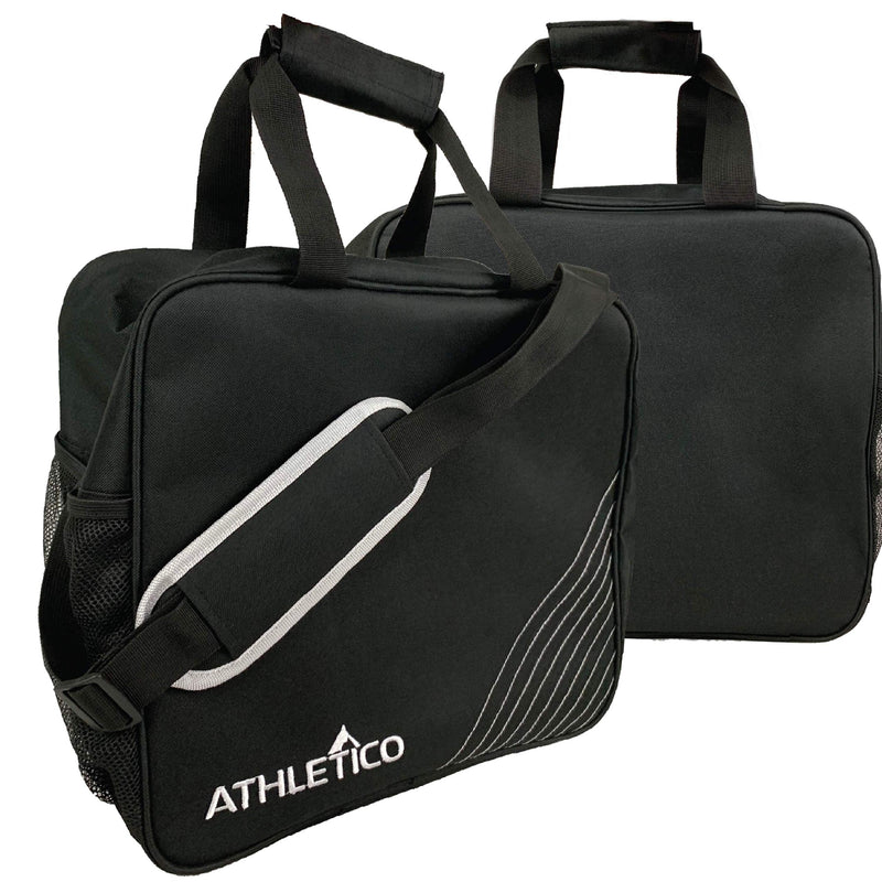 Athletico Essential Bowling Bag - Single Ball Bowling Tote Bag with Padded Bowling Ball Holder Black - BeesActive Australia