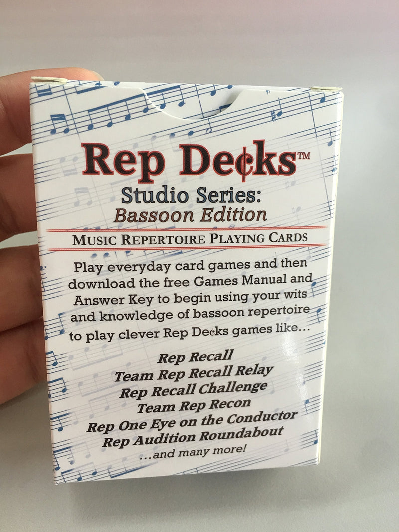 Rep Decks - Studio Series: Bassoon Edition - BeesActive Australia