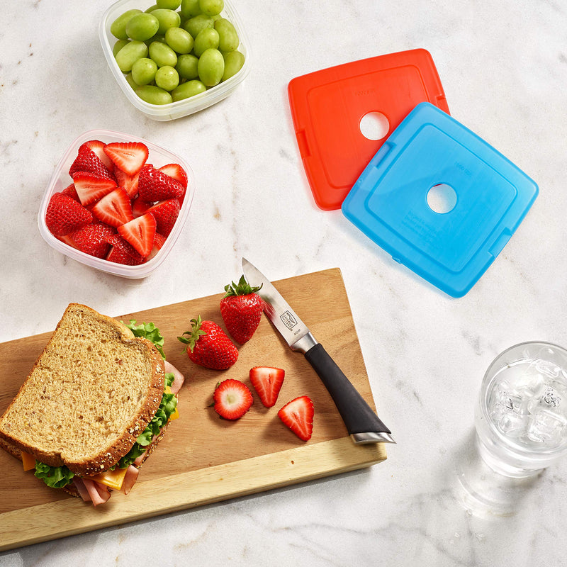 Fit & Fresh Cool Slim Reusable Ice Packs Boxes, Lunch Bags and Coolers, Set of 4, Multicolored, 4 Pack - BeesActive Australia