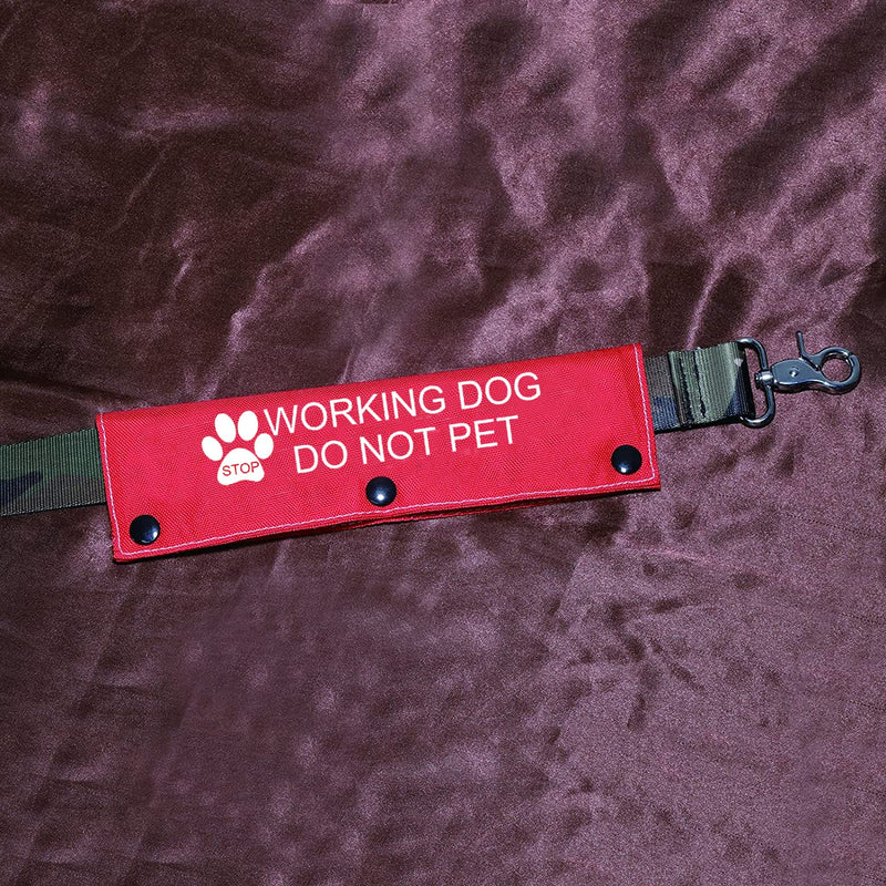 Funny Dog Leash Sleeve Working Dog Do Not Pet Dog Leash Wrap Wrap Alert Hanging ID Patch Tag Pet Birthday Gift Working Not Pet-Sleeve - BeesActive Australia