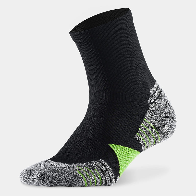 WANDER Men's Running Socks 6 Pairs Thick Athletic Socks for Men Sport Low Cut Cycling Socks 6-9/10-12/12-14 6 Pairs Black Green Shoe Size: 6-9 - BeesActive Australia